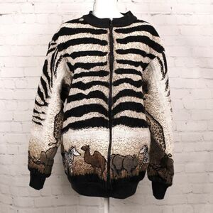 Sugar Street Weavers safari print sweater